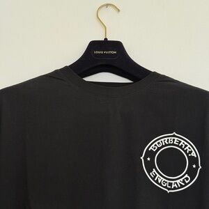 Burberry England Black 3D print graphic Men's T-Shirt